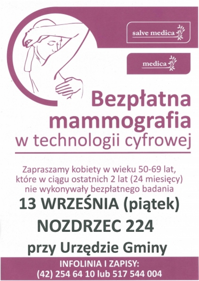Badanie mammograficzne na miejscu